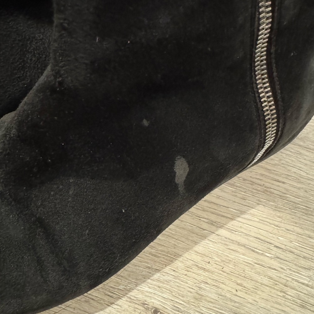 Stuart Weitzman black suede over-the-knee boots - Picture 7 of 10